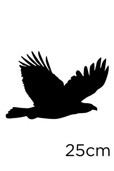 New Jargon Autocolant Rebel Eagle care decolează și zboară 25 cm - negru