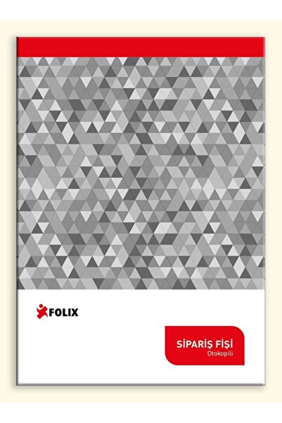sert kırtasiye büro malzemeleri Folix Sipariş Fişi 1/50 2n Otokopili 1 Ad
