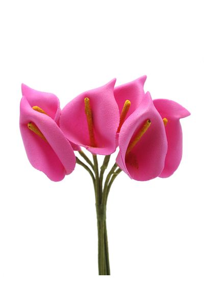 Lora Wedding 15cm Latex Φούξια Χρώμα Gala Flower 72 Τεμάχια