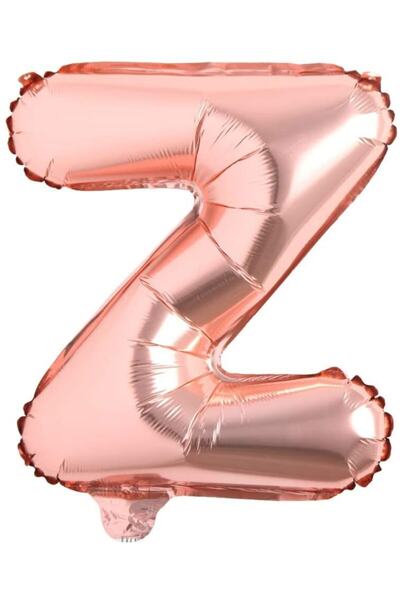DMS DEKOR بالون فويل ذهبي وردي حرف Z 80 سم