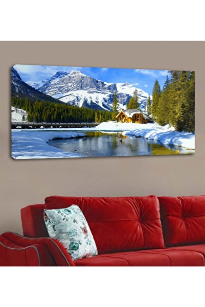 Sebenta Lüks Kanvas Tablo Doğa Kış Manzara Ar025