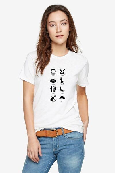 QIVI The Umbrella Academy Kids Icon Принт Біла Жіноча Трикотажна Футболка