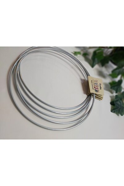 Enludo دائرة معدنية مكرامية 24 سم مجموعة من 5 قطع حلقة بكرة مجلفنة Dream Catcher