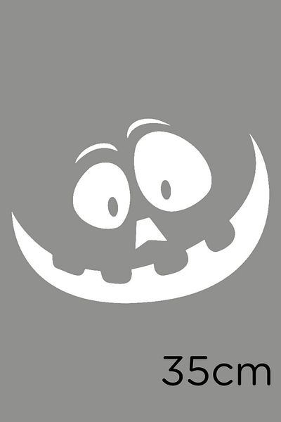 New Jargon Autocolant pentru bărbați înfricoșător de Halloween cu dinți în talie 35 cm - alb