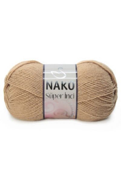 NAKO 221 Μοντέλο Super Pearl Hand Knitted - 25% Μαλλί, Χρώμα Καραμέλα