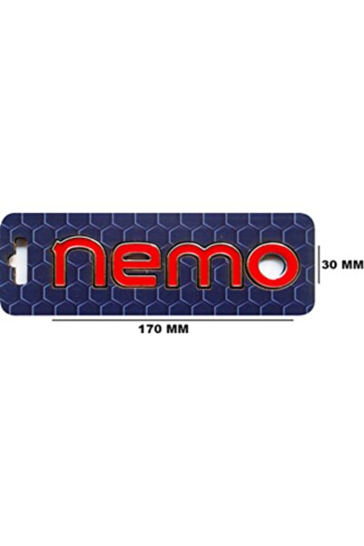 Generic Brand Red Citroen Nemo Lettering - Fender'' Lettering Nemo''