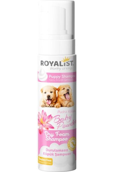 Royalist Köpük Puppy Durulamasız Yavru Köpek Şampuanı 200 ml Pudra Kokulu