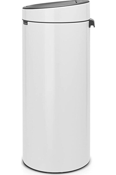 Brabantia Touch White Trash Can 30L