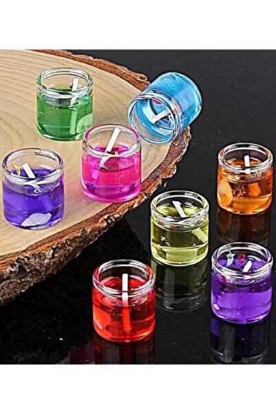 HİFA 2'li Mini Silindir Cam Içi Jel Mum