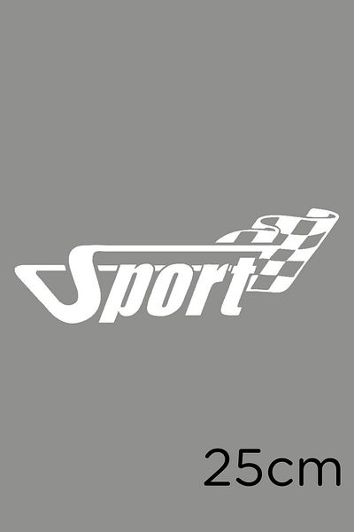 New Jargon Linie de finisare cu steag Sport Text Autocolant modificat 25cm