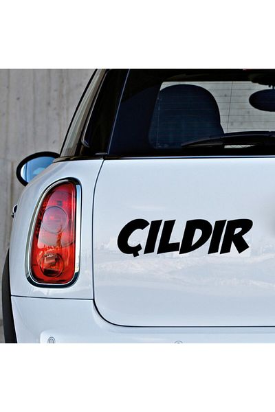 New Jargon Çıldır Scriere Autocolant pentru Vehicul și Perete 35cm - Negru