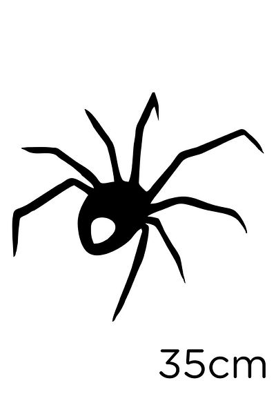 New Jargon Autocolant de perete auto Spider Going Up Lipire 35 cm - Negru
