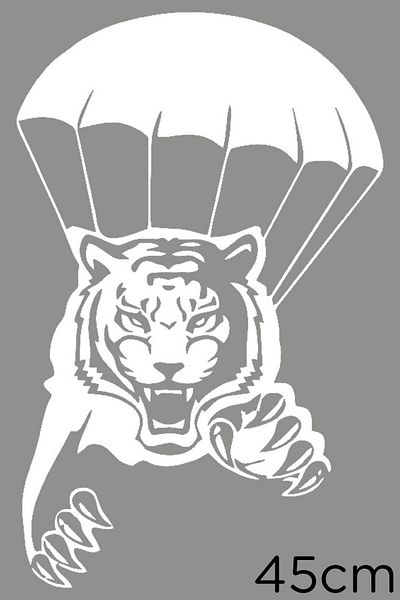 MIGNATIS Autocolant Fearless Skydiving 45cm - Alb