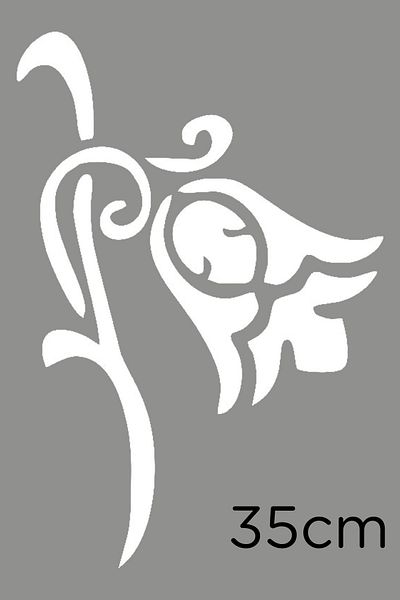 MIGNATIS Autocolant de perete pentru mașină cu motiv Tulip Passion 35cm - Alb