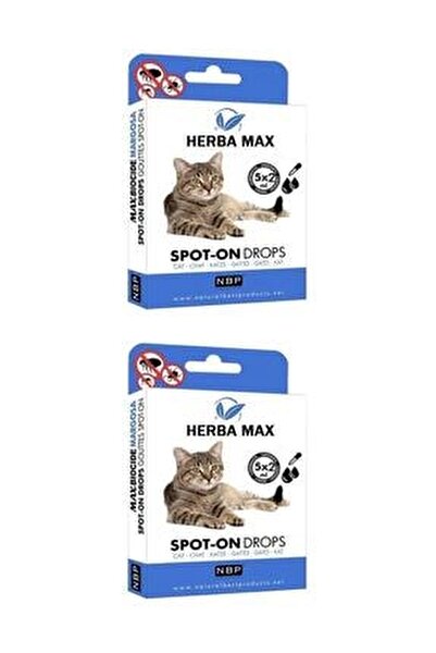 Herba Max Bitkisel Kedi Bit Pire Ense Damlasi Dis Parazit 5x2 Ml 2 Adet Fiyati Yorumlari Trendyol