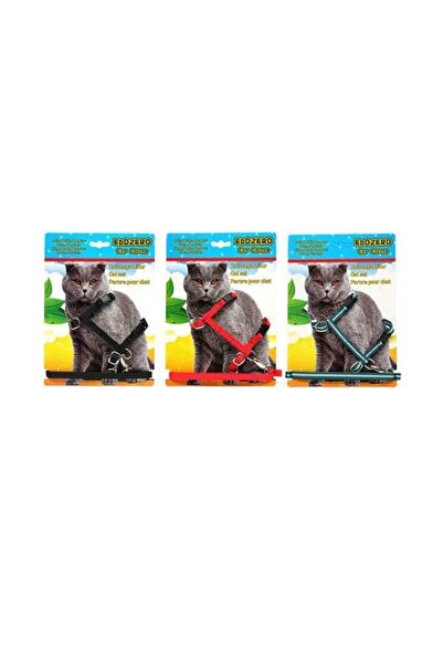 Anka Edozero Kedi Göğüs Tasması Ve Gezdirme Takım