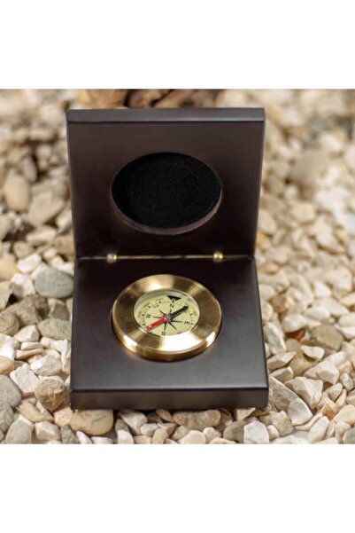 HediyeSec Ahşap Kutulu Pusula