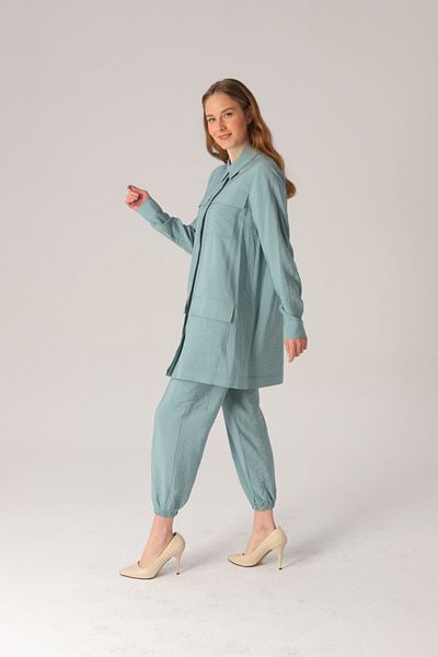 SAQA Prive Mint Sports Set with Pocket Detail