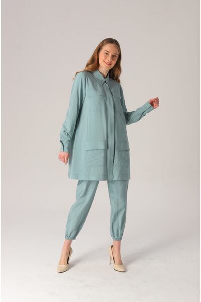 SAQA Prive Mint Sports Set with Pocket Detail