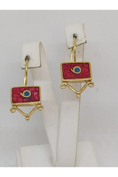 BD Gümüş Otantik Mozaik Küpe