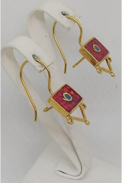 BD Gümüş Otantik Mozaik Küpe