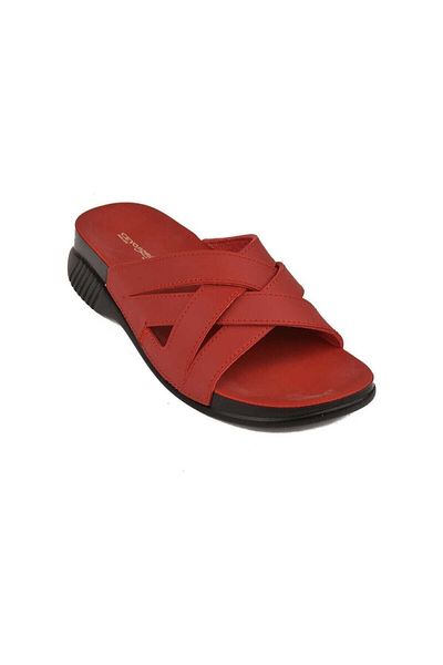 Ceyo Belize-6 Full Orthopedic Anatomical Red Women's Slippers