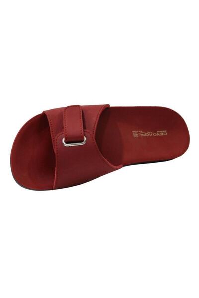 Ceyo Marına-1 Full Orthopedic Anatomical Red Women's Slippers