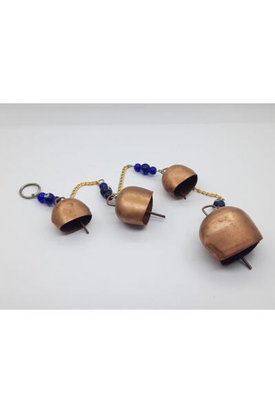 NETİCE ÖYLEK Trenddünyası 4 Zil Bakır Çan Duvar Kapı Süsü