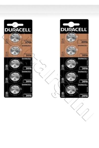 Duracell 2016 Lithium 3v Kartela 2'li Paket 10 Adet