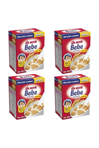 Ülker 800 Gr X 4 Pieces Baby Biscuits