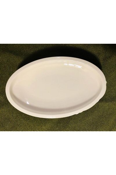 Koleksiyon Eser-i Istanbul Platin Small 4-Piece Oval Plate (23cm)