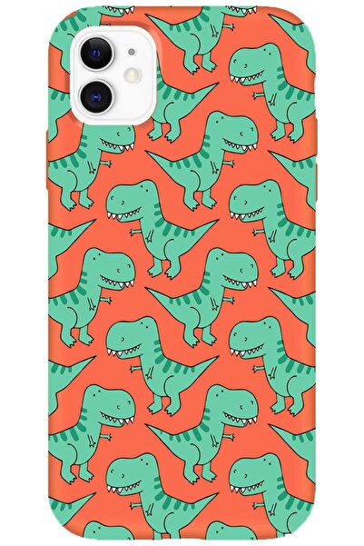 shoptocase Iphone 11 Lansman Dinazorlar Desenli Telefon Kılıfı