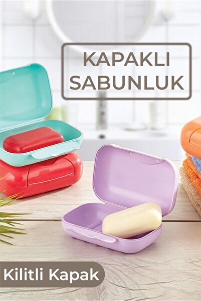 BİTERSE Заключващ се контейнер за твърдо сапун с капак