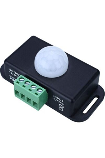 İntec Hareket Sensörü Dc 12v 24v Pır Dedektör Hareket Sensörlü