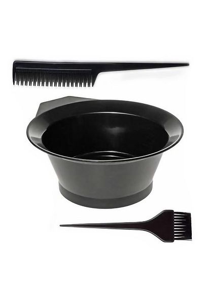 Tosima 3 Pieces Home Hair Coloring Set Dye Container Comb And Dye Brush