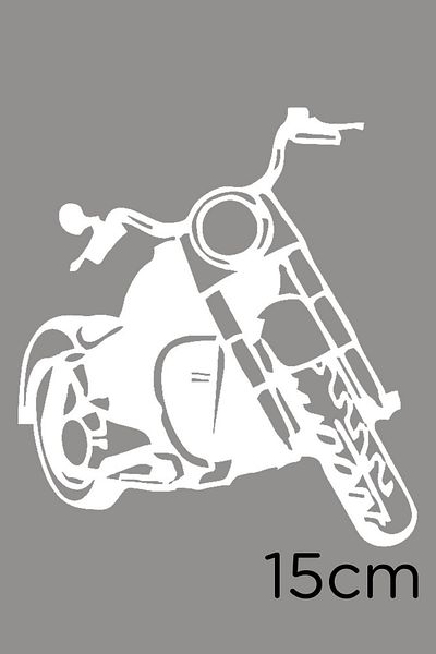 MIGNATIS Autocolant pentru motor Nobilitate cu un singur far 15cm - Alb