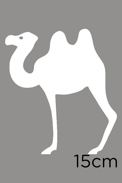 MIGNATIS Autocolant Hörgüçlü Camel Vedere laterală Lipire 15cm - Alb