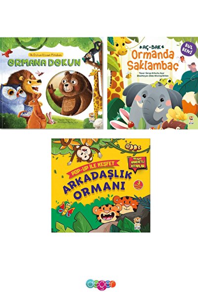 Sincap Kitap Ilk Dokun Hisset Kitabım Ormana Dokun - Ormanda Saklambaç Ve Ark...