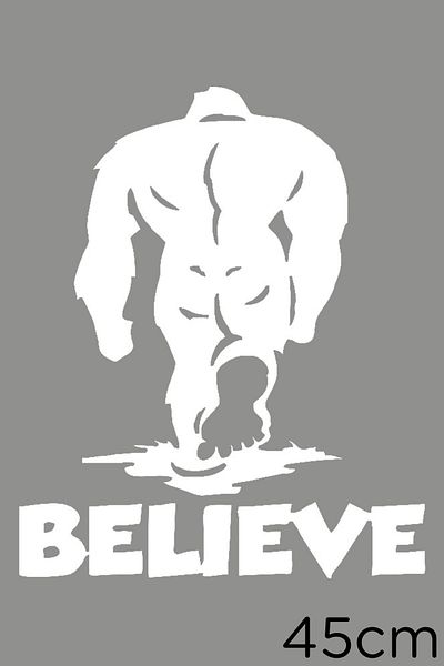 MIGNATIS Believe Believe Don't Turn Around Autocolant de lipire 45cm - Alb