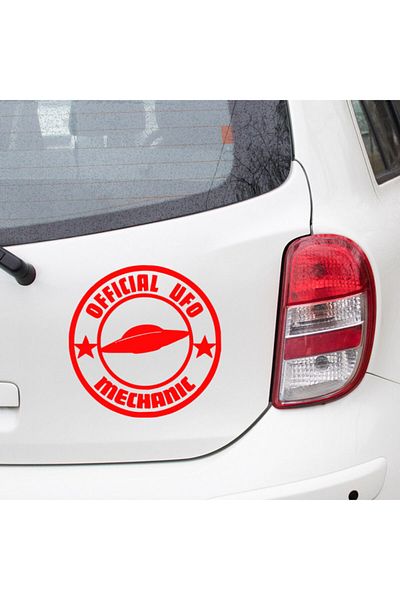 MIGNATIS Official Ufo Mechanic Wall Sticker 45cm - Red
