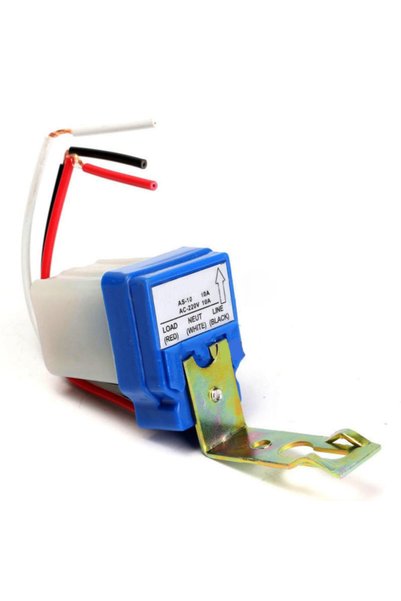 SONREYON 220 Volt Fotosel 10 A Otomatik Işık Sensörü Bahçe Ve Mekan Aydınlatma Için (GECE YANAR GÜNDÜZ SÖNER)