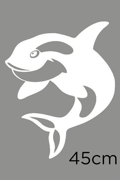 MIGNATIS Autocolant Dancing Cute Dolphin Lipire 45cm - Alb