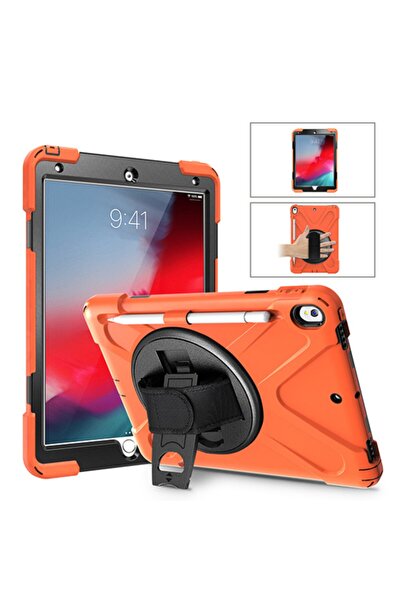 Ally Mobile Ipad Pro 10.5 Air10.5 2019 Kalem Yerli Standlı Zırh Kılıf Turuncu