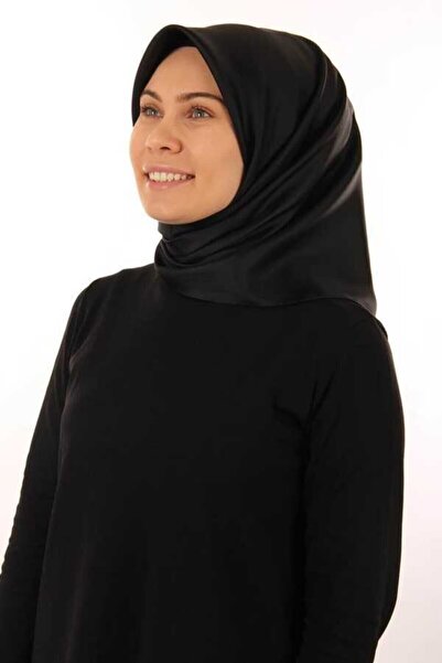 Aker Black Twill Silk Women's Scarf7519713