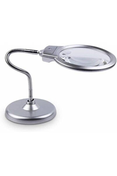 hitteknoloji Spirelli Masa Üstü Işıklı Büyüteç Çalışma Lambası Kitap Okuma Bü...