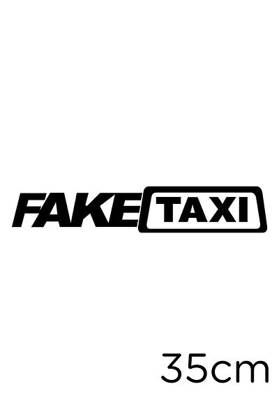 New Jargon Autocolant negru pentru taxi fals - 35 cm Lipire
