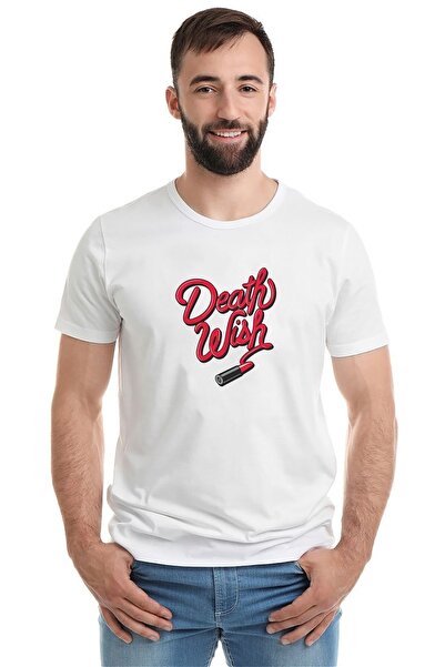 QIVI Riverdale Death Wish Štampano Beli muškarci Pleteno Majica