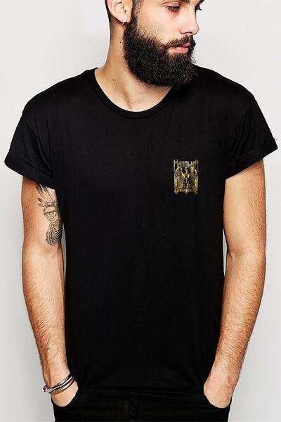 QIVI Manowar Warriors Of The World United Printed Black Men's Knitted Tshirt ...