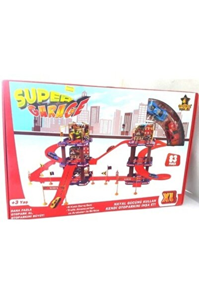 Erdem Oyuncak 6 Katlı Super Garage Büyük Otopark Seti