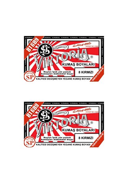 Viktoria Kırmızı Kumaş Boya X 2 Adet